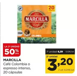 Oferta de Marcilla - Cafe Colombia O Espresso Intenso por 3,2€ en Alimerka