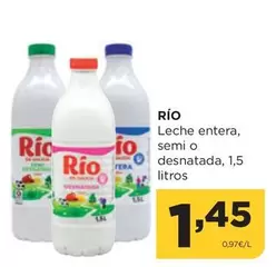 Oferta de Rio - Leche Entera, Semi O Desnatada por 1,45€ en Alimerka