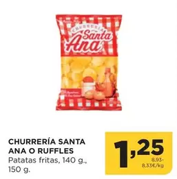 Oferta de Ruffles - Santa Ana O  Patatas Fritas por 1,25€ en Alimerka