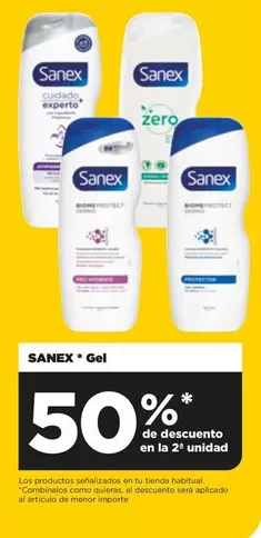 Oferta de Sanex - Gel en Alimerka