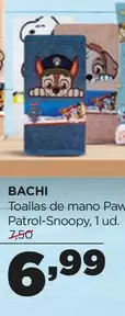 Oferta de Bachi - Toallas De Mano Paw Patrol-Snoopy por 6,99€ en Alimerka