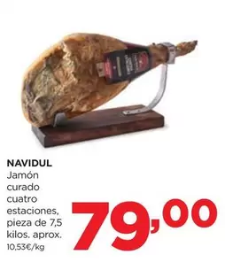 Oferta de Navidul - Jamon Curado Cuatro Estaciones por 79€ en Alimerka