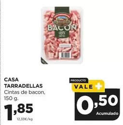 Oferta de Casa Tarradellas - Cintas De Bacon por 1,85€ en Alimerka