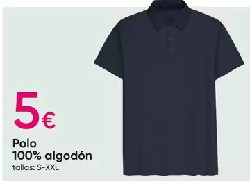 Oferta de Polo - Polo 100% Algodón por 5€ en Pepco