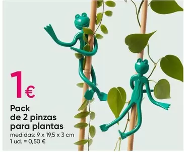 Oferta de Pack De 2 Pinzas Para Plantas por 1€ en Pepco