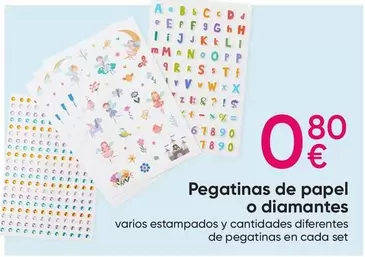 Oferta de Pegatinas De Papel O Diamantes por 0,8€ en Pepco