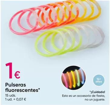 Oferta de Fiesta - Pulseras Fluorescentes por 1€ en Pepco