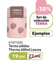 Oferta de Miniland - Termo Sólidos Thermy Leaves por 19,59€ en Prénatal