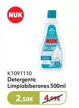 Oferta de Nuk - Detergente Limpiabiberones por 2,5€ en Prénatal