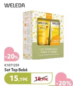 Oferta de Weleda - Set Top Bebé por 15,19€ en Prénatal