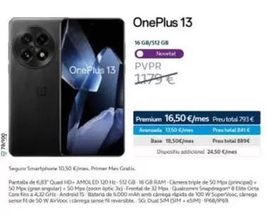 Oferta de Oneplus - 13 por 1179€ en Movistar