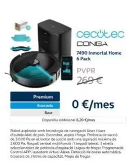 Oferta de Cecotec - Conga 7490 Inmortal Home por 269€ en Movistar