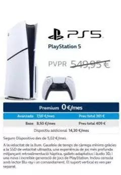 Oferta de Sony - Playstation 5 por 549,95€ en Movistar