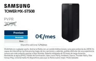 Oferta de Samsung - Tower MX-ST50B por 399€ en Movistar