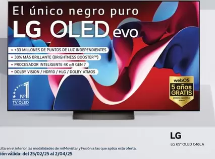 Oferta de LG - 65" Oled C46LA en Movistar