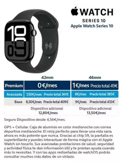 Oferta de Apple - Series 10  Watch Series 10 por 361€ en Movistar