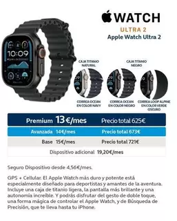 Oferta de Apple - Ultra 2  Watch Ultra 2 por 625€ en Movistar