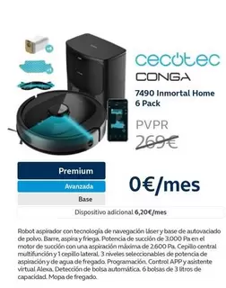 Oferta de Cecotec - Conga 7490 Inmortal Home por 269€ en Movistar