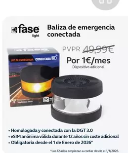 Oferta de Fase - Baliza De Emergencia Conectada por 49,99€ en Movistar