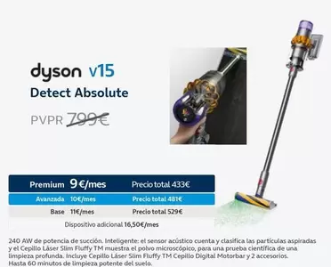 Oferta de Dyson - V15/ Detect Absolute por 799€ en Movistar