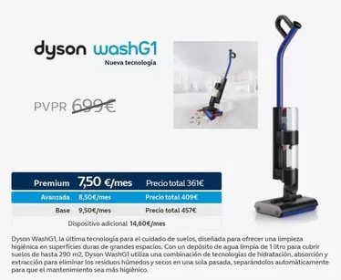 Oferta de Dyson - WashG1 por 699€ en Movistar