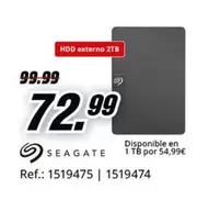 Oferta de Seagate - Hdd Externo 2tb por 72,99€ en MediaMarkt