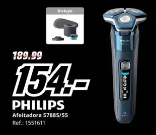 Oferta de Philips - Afeitadora S7885/55 por 154€ en MediaMarkt