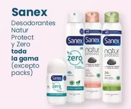 Oferta de Sanex - Desodorantes Natur Protect Y Zero en Clarel