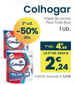 Oferta de Colhogar - Papel De Cocina Para Todo Blue por 4,49€ en Clarel