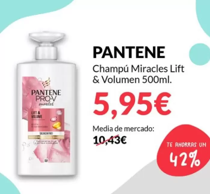 Oferta de Pantene - Champú Miracles Lift & Volumen por 5,95€ en PrimaPrix