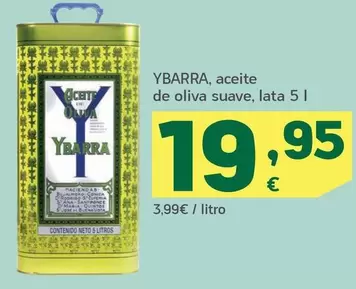 Oferta de Ybarra - Aceite De Oliva Suave por 19,95€ en HiperDino