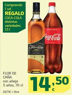 Oferta de Flor De Caña - Ron Añejo 5 Años por 14,5€ en HiperDino