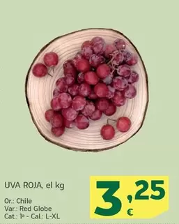 Oferta de Uva Roja por 3,25€ en HiperDino