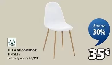 Oferta de Silla De Comedor por 35€ en JYSK