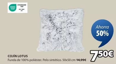 Oferta de TEX - Cojin Lotus por 7,5€ en JYSK