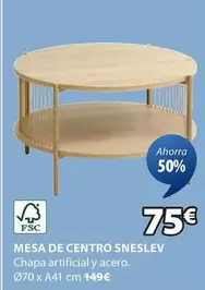 Oferta de Mesa De Centro Sneslev por 75€ en JYSK