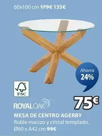 Oferta de Royal - Mesa De Centro por 75€ en JYSK