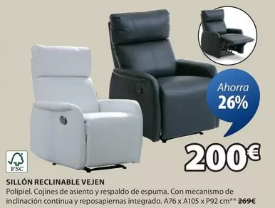 Oferta de Sillon Reclinable Vejen por 200€ en JYSK