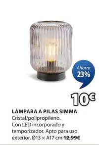 Oferta de Lámpara A Pilas por 10€ en JYSK