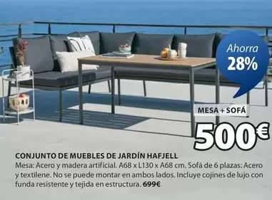 Oferta de Conjunto De Muebles De Jardín por 500€ en JYSK