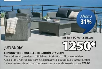 Oferta de Conjunto De Muebles De Jardín por 1250€ en JYSK