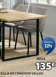 Oferta de Silla De Comedor Vellev por 135€ en JYSK