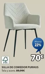 Oferta de Silla De Comedor Purhus por 70€ en JYSK