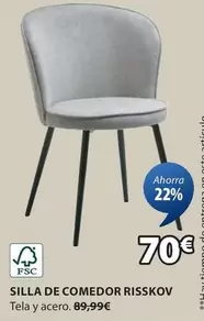 Oferta de Silla De Comedor Risskov por 70€ en JYSK