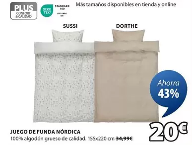 Oferta de Plus - Juego De Funda Nórdica por 20€ en JYSK