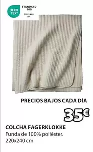 Oferta de TEX - Colcha Fagerklokke por 35€ en JYSK