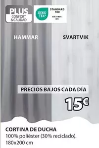 Oferta de Cortina De Ducha por 15€ en JYSK