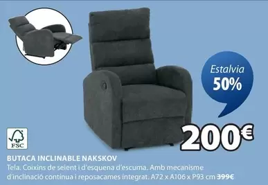 Oferta de Butaca Inclinable Nakskov por 200€ en JYSK