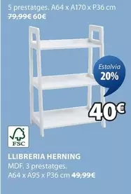 Oferta de Llibreria Herning por 60€ en JYSK