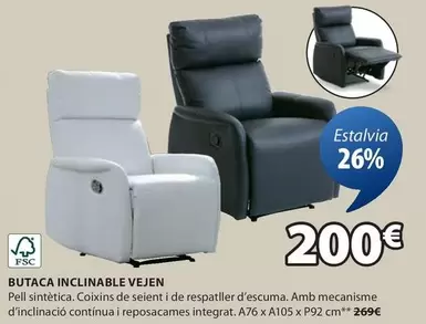 Oferta de Butaca Inclinable Vejen por 200€ en JYSK